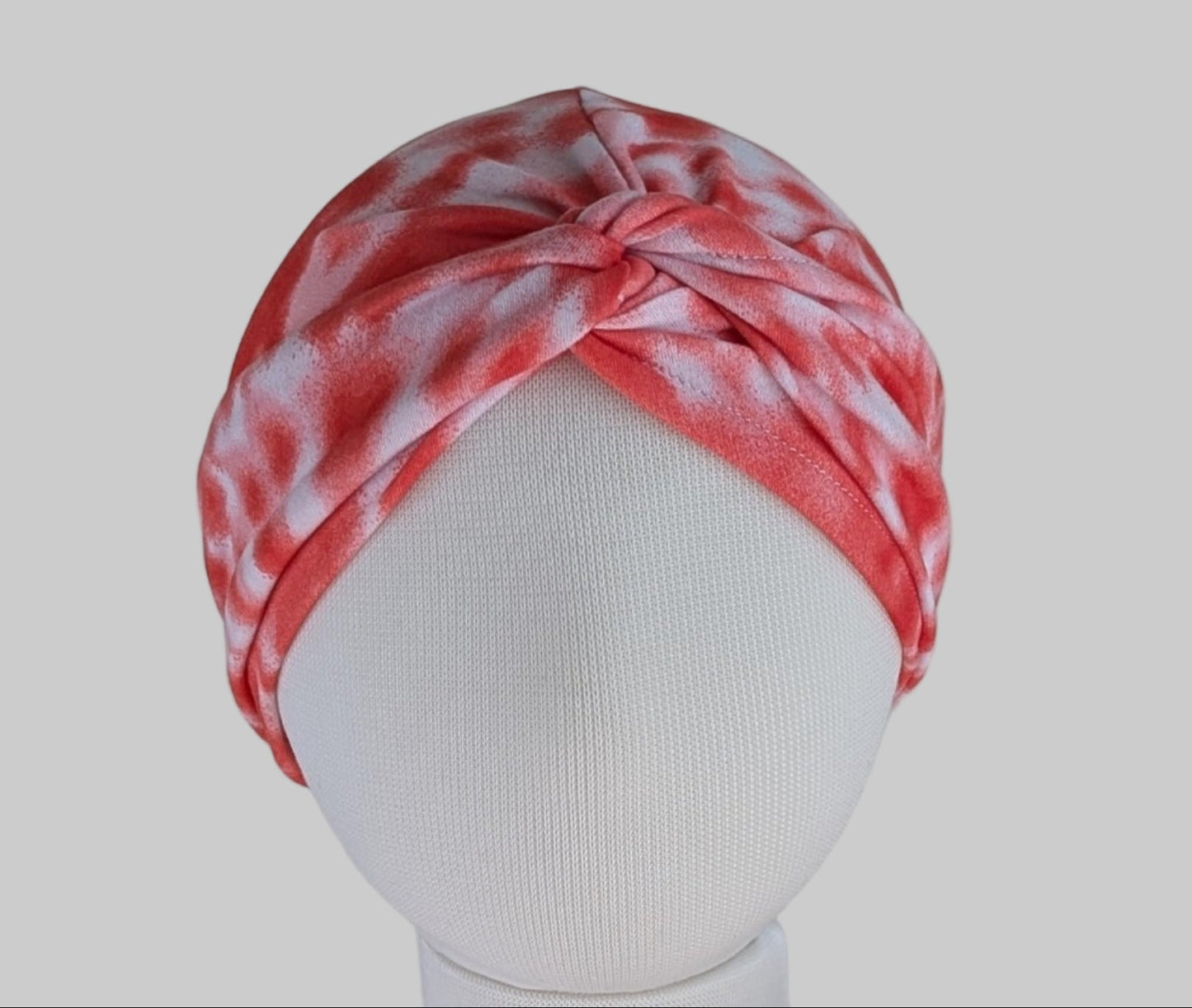 Pink Tie-Dye Baby Turban Head wrap.
