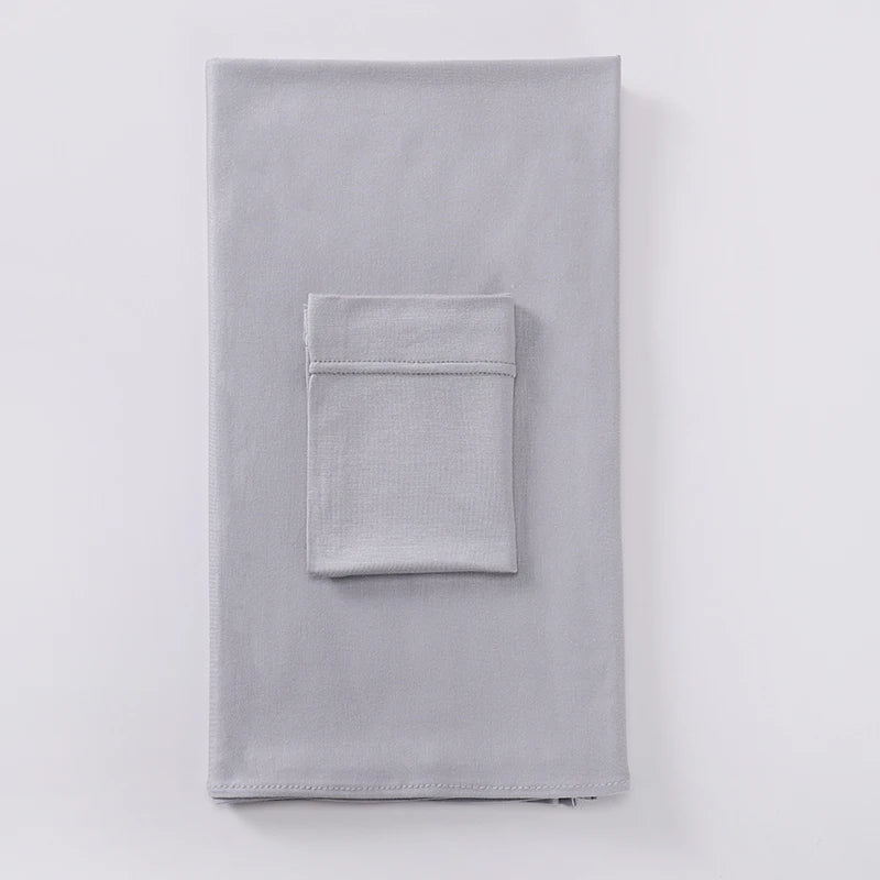 2 Piece - Jersey Hijab Set with Matching Underscarf .