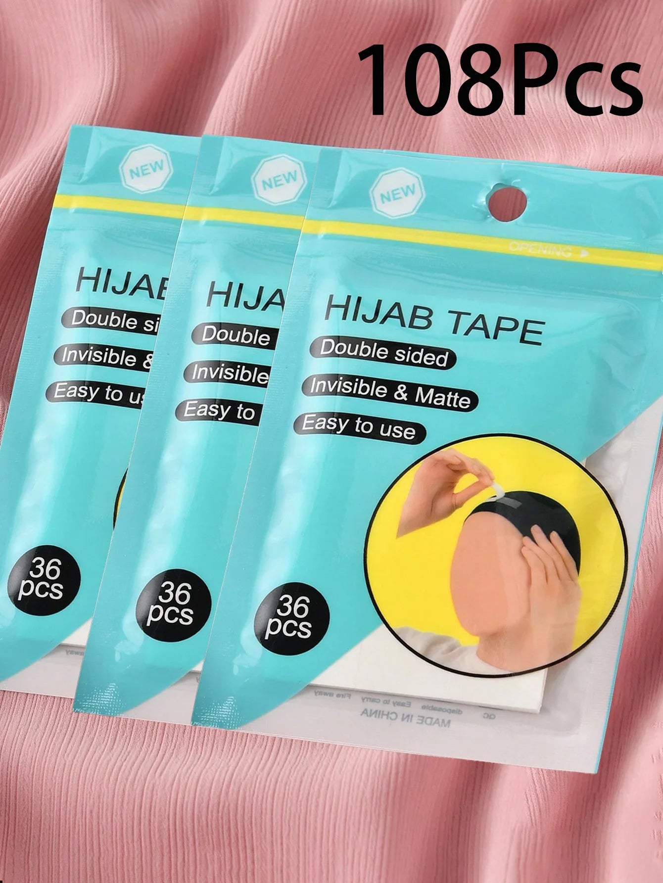 Double-Sided Hijab Tape - Strong Transparent Fabric Adhesive for Fashion and Garment Accessories