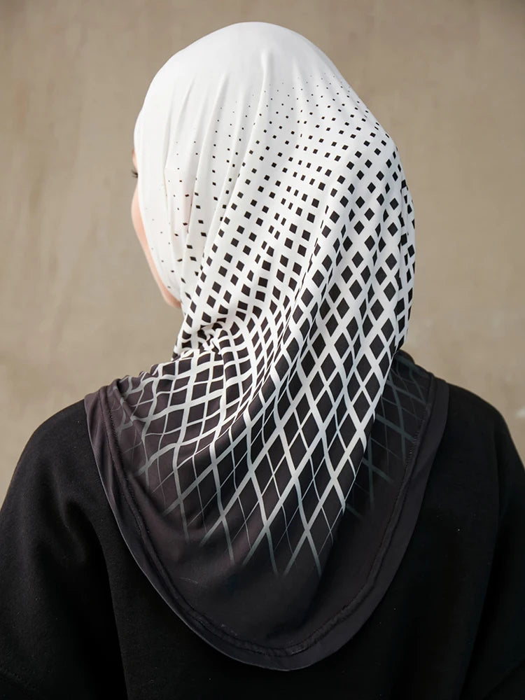 Slip-On Geometric inner hijabs for Women