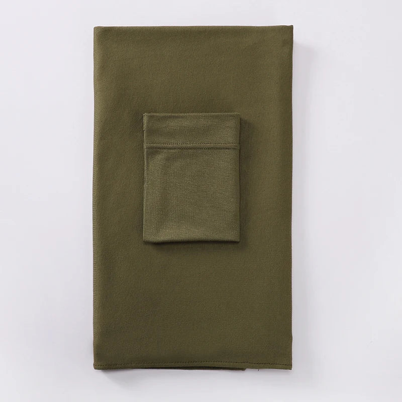 2 Piece - Jersey Hijab Set with Matching Underscarf .