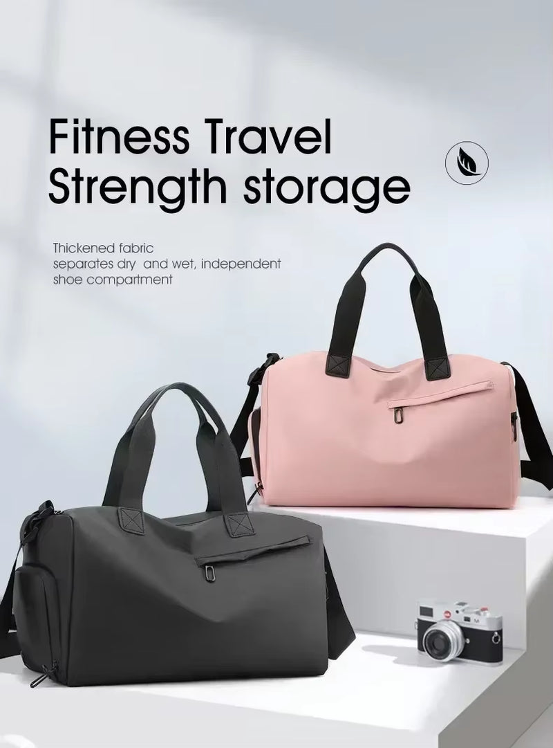 Large Capacity Waterproof Travel & Gym Duffle Bag with Zipper
