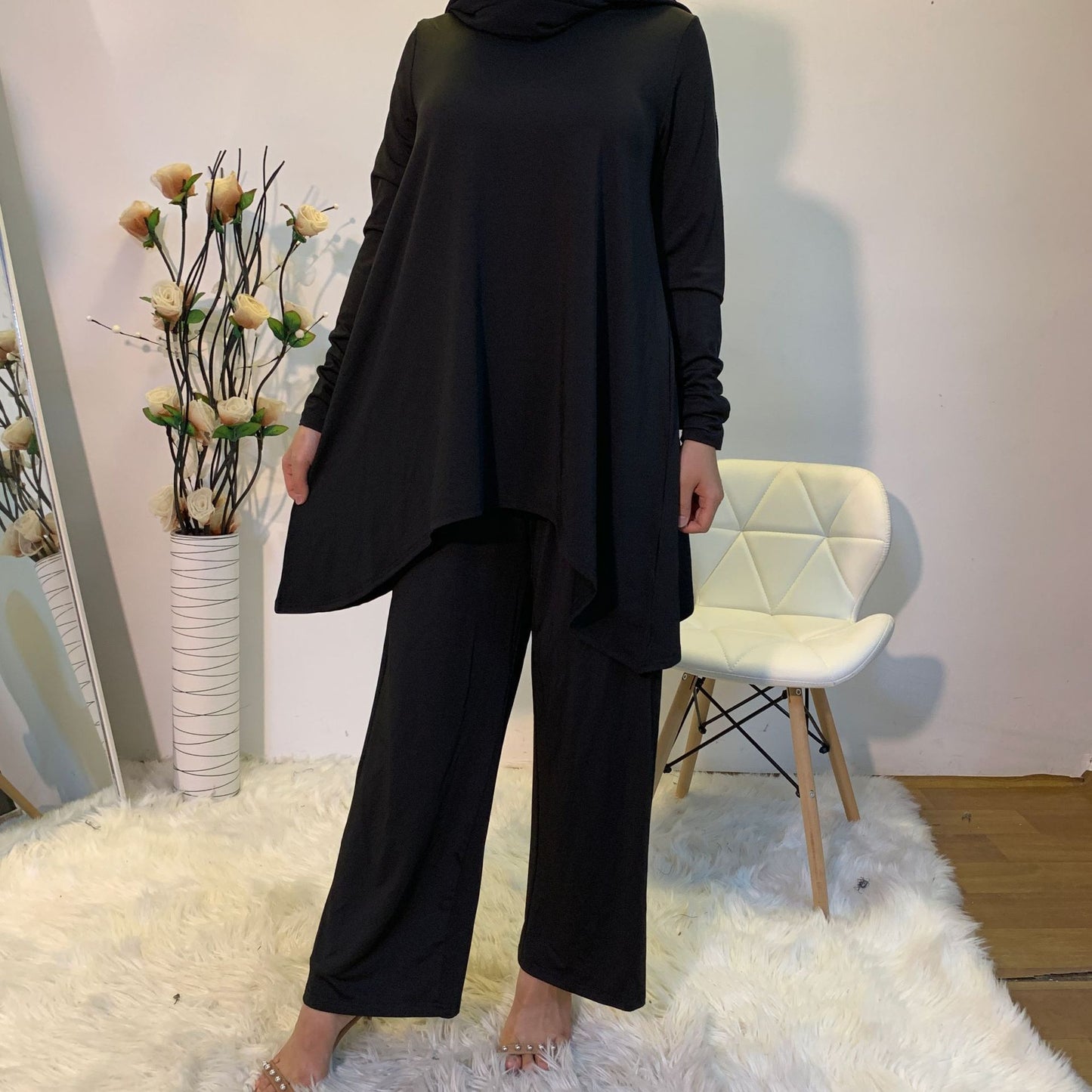 The Flow Tunic & Wide-Leg Jogger Set | Modest Activewear
