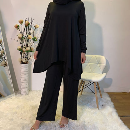 The Flow Tunic & Wide-Leg Jogger Set | Modest Activewear