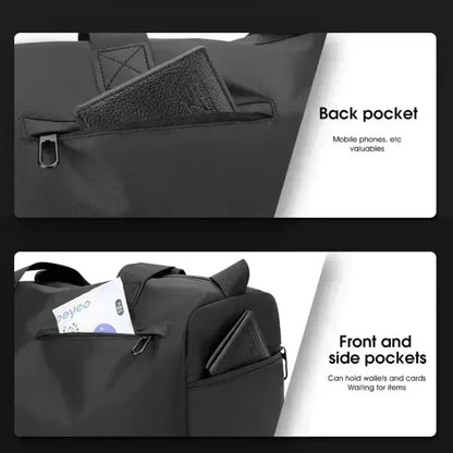 Large Capacity Waterproof Travel & Gym Duffle Bag with Zipper