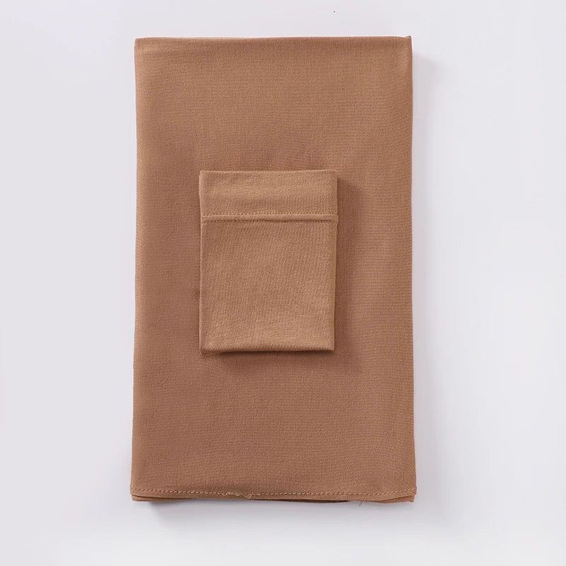 2 Piece - Jersey Hijab Set with Matching Underscarf .