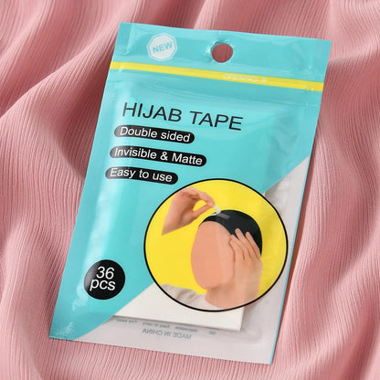 Double-Sided Hijab Tape - Strong Transparent Fabric Adhesive for Fashion and Garment Accessories