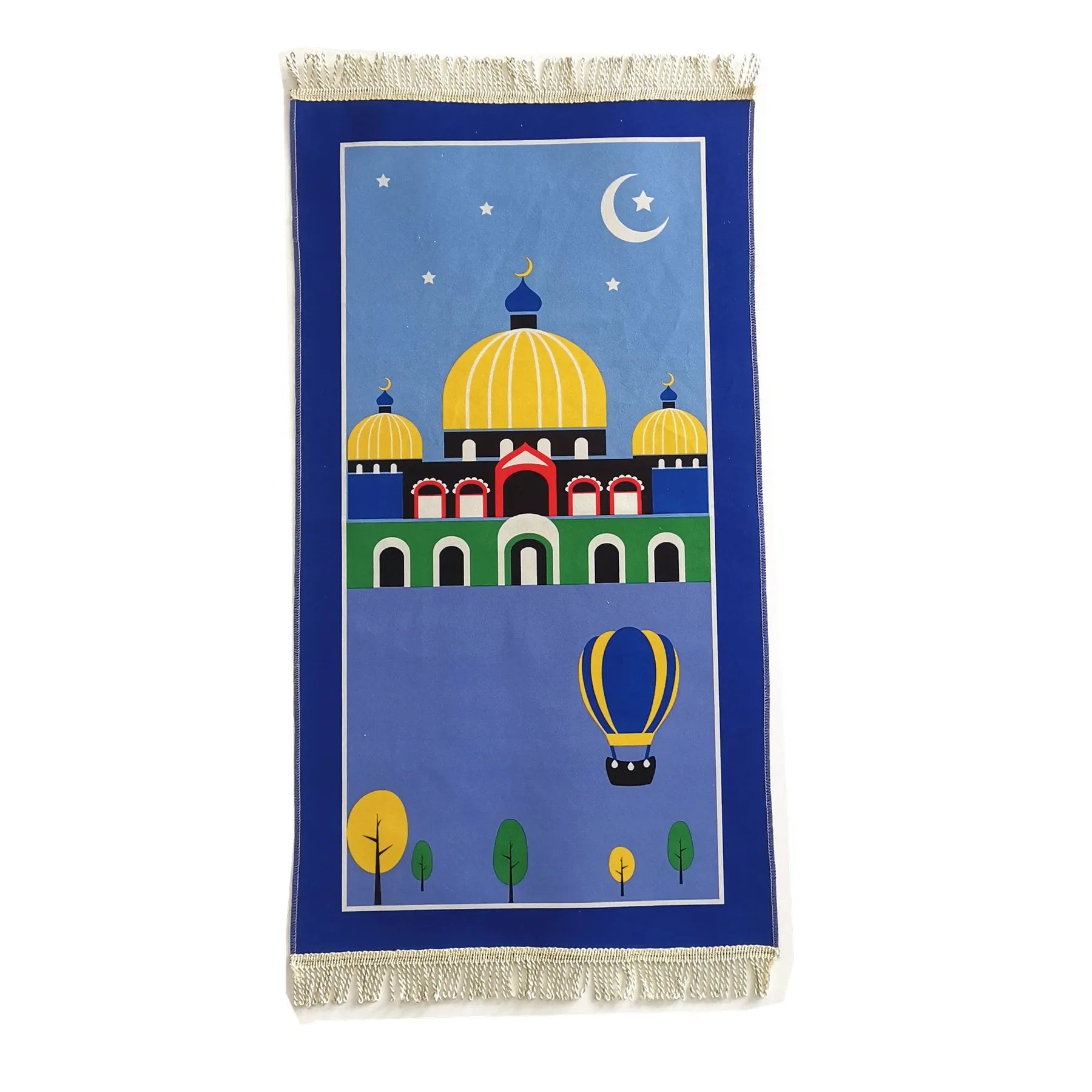 Muslim Children Prayer Rugs Islamic Kids Hajji Gift Mat Janamaz Sejadah
