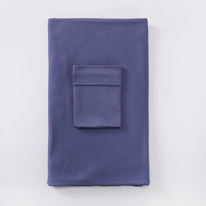 2 Piece - Jersey Hijab Set with Matching Underscarf .