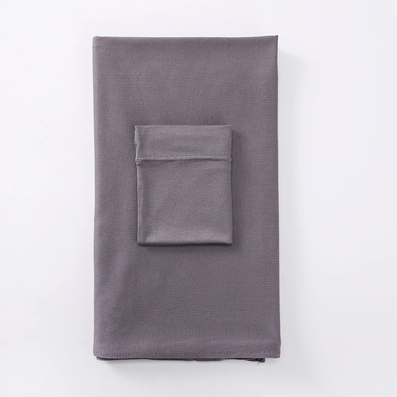 2 Piece - Jersey Hijab Set with Matching Underscarf .