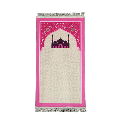Muslim Children Prayer Rugs Islamic Kids Hajji Gift Mat Janamaz Sejadah