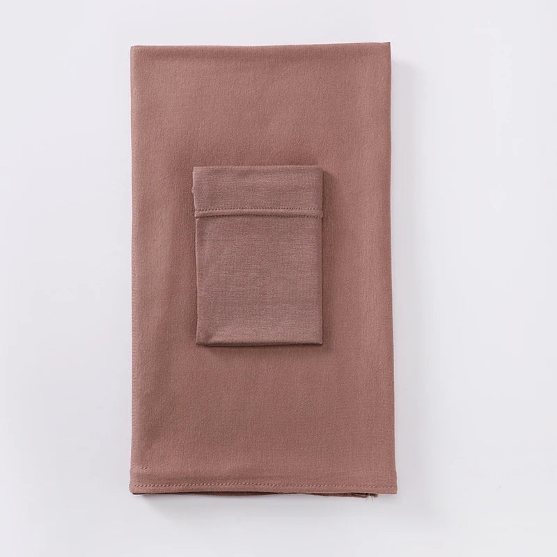 2 Piece - Jersey Hijab Set with Matching Underscarf .