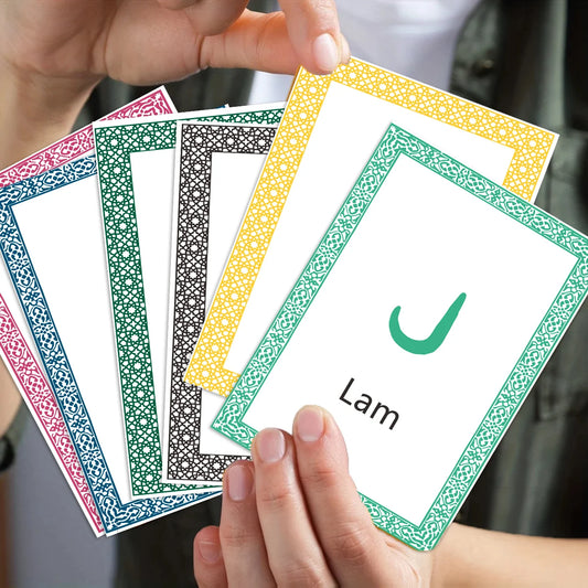30Pcs Arabic Alphabet Flashcards Kit: DIY Letter Learning Cards for Beginners
