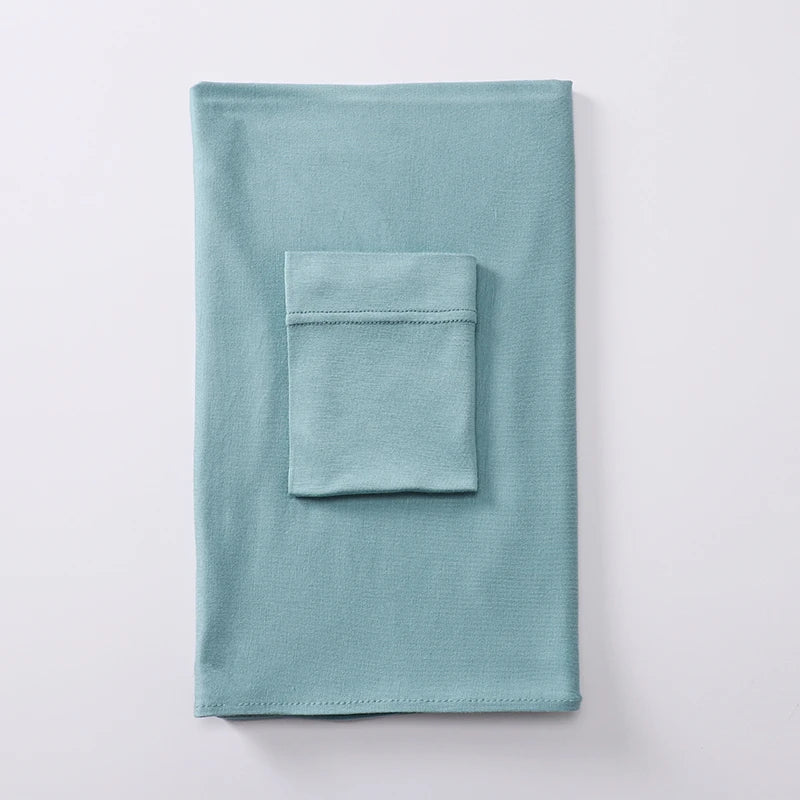 2 Piece - Jersey Hijab Set with Matching Underscarf .