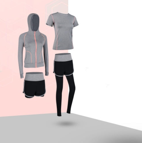 long sleeved Tops for indoor Sports Fitness Clothes ( Two-piece Women's )