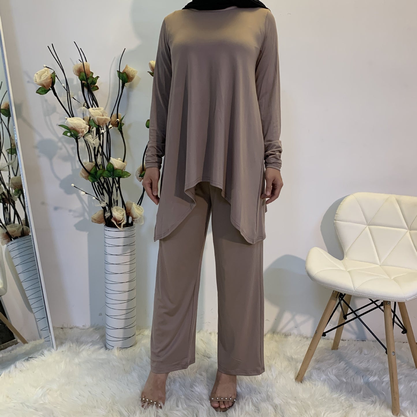 The Flow Tunic & Wide-Leg Jogger Set | Modest Activewear